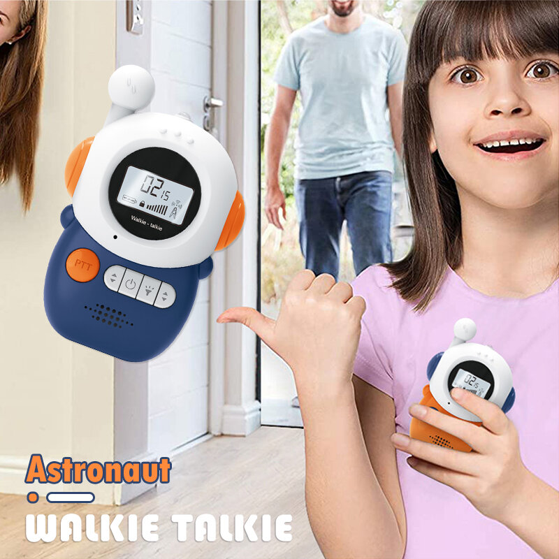 Walkie-Talkie 3Km accessibile giocattolo per bambini divertente cartone animato per bambini con luci luminose suono chiaro lunga durata per i regali dei bambini