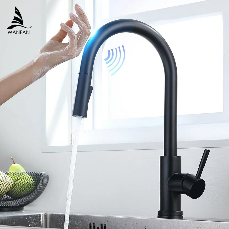 Smart Touch rubinetti da cucina gru per sensore miscelatore per lavello rubinetto dell'acqua da cucina ruotare il miscelatore dell'acqua del sensore del rubinetto tattile KH-1005