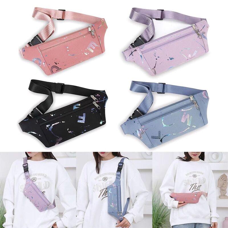 New Nylon Waist Bag Multifunctional Wear-resistant Chest Crossbody Bag Large Capacity Fanny Pack Women
