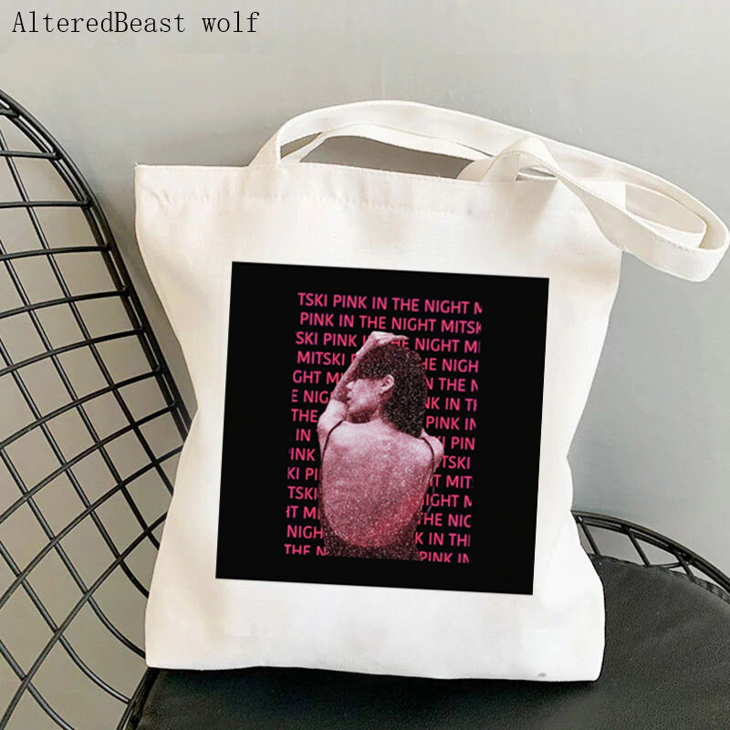 Женская милая сумка с рисунком красного сердца, Холщовая Сумка для шоппинга в стиле Харадзюку, женская сумка-тоут