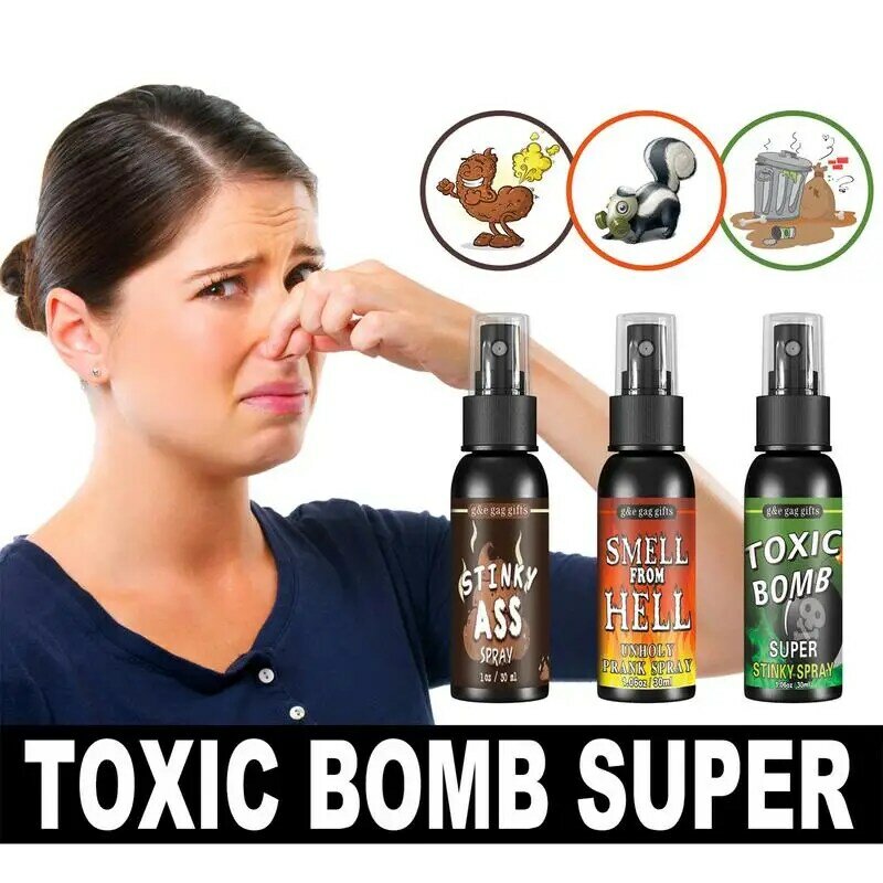 3Pcs/set Assfart Fart Spray Extra Strong Long Lasting Stinky Ass Fart Spray And Smell From Hell Stink Hilarious Gag Gifts