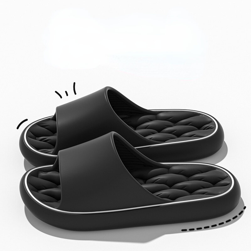 2024 letnie klapki łazienkowe męskie buty na świeżym powietrzu luksusowe sandały męskie klapki na lato buty dla par proste miękkie buty