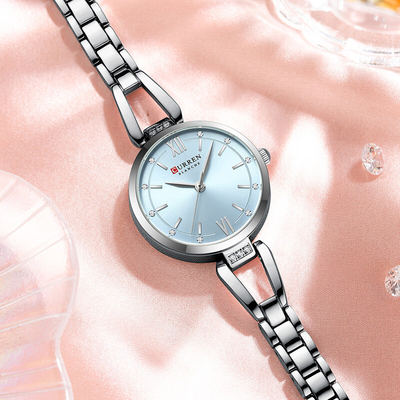 CURREN Brand Retro Quartz Watch Classic Roman Scale Ladies Bracelet Watches Women High Quality Wristwatch Vintage Female Clock