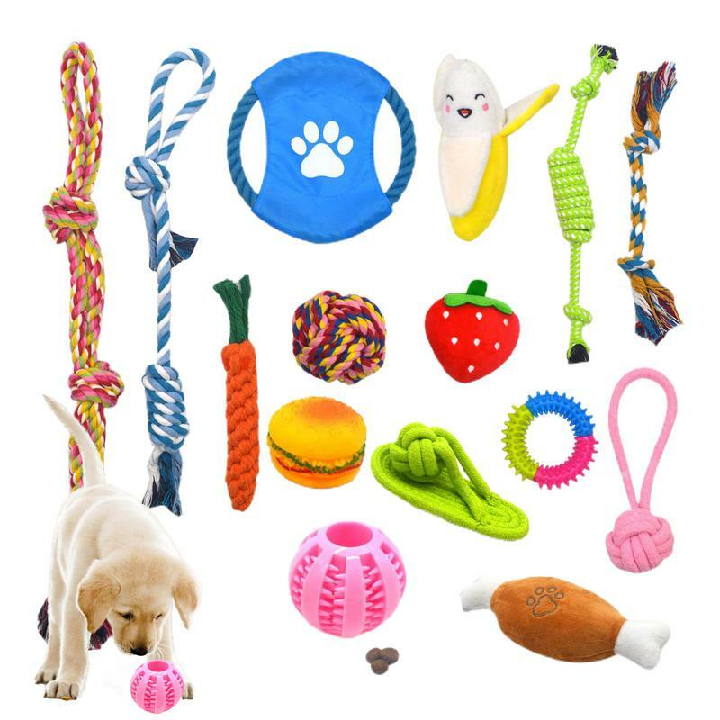 Жевательная игрушка для собак, прочная и безопасная веревка для щенков, игрушка для жевания, развлекательная игрушка для собак маленького, среднего и крупного размера