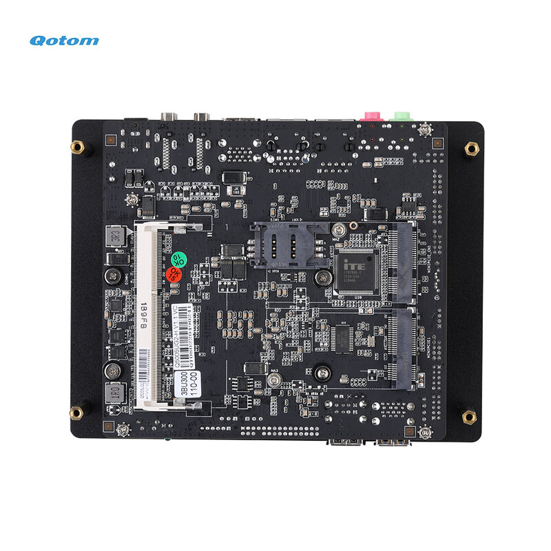 Qotom-Mini PC Core i3 i5, procesador 2x LAN, 2x HD, 1,4 puertos, oficina en casa, PC de escritorio pequeño X86