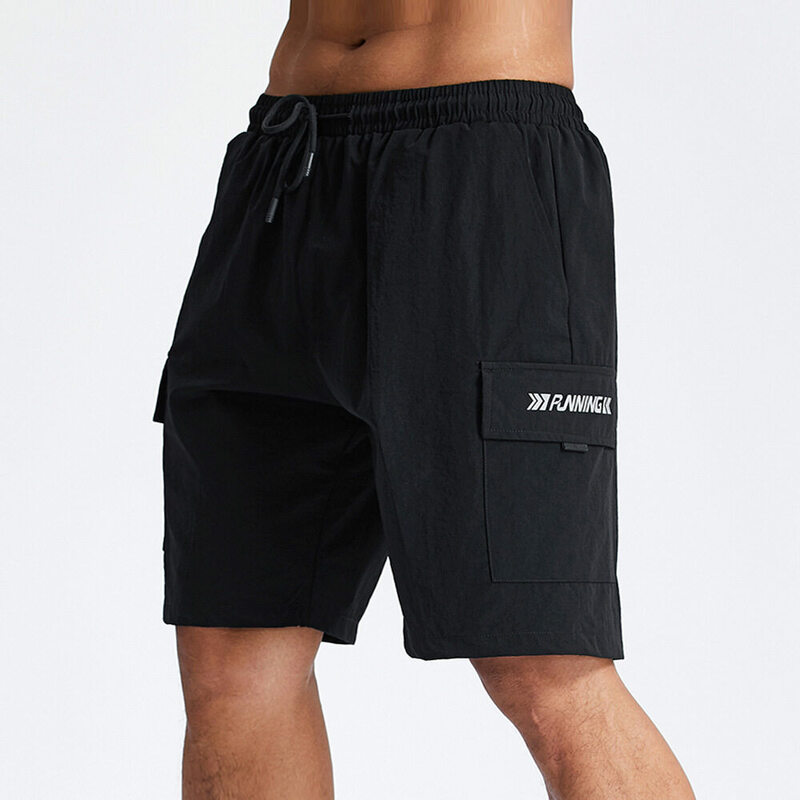Pantalones cortos deportivos de secado rápido para hombre, peto holgado, transpirable, para entrenamiento, gimnasio, trotar, MM245, M-3Xl