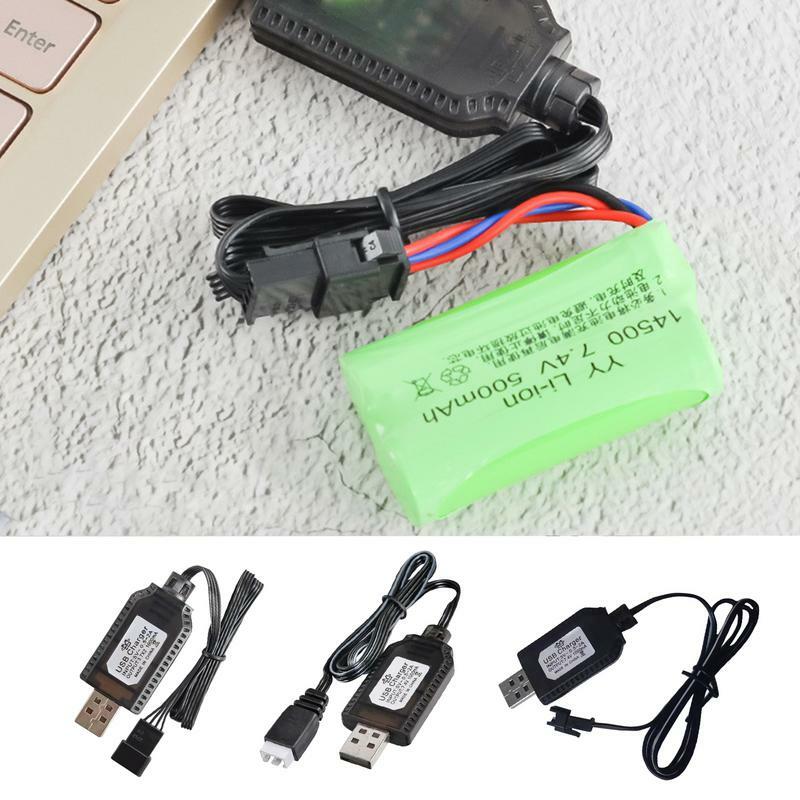 Drone Battery Charger 7.4V 1000mA Fast Charging Cable For Toy Battery RC Airplane Lithium Battery SM-2P SM-3P SM-4P Drone Batter