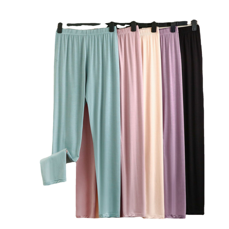 Pantaloni da pigiama modali da donna mutandine di fondo collant elastici abbigliamento interno Long Johns intimo per il corpo pigiama comodo monopezzo