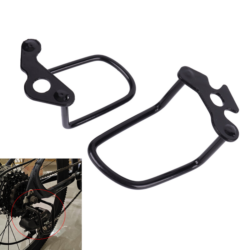 1PC protezione della trasmissione della Mountain Bike telaio in ferro protezione della protezione dell'ingranaggio della catena del gancio del deragliatore posteriore della bicicletta