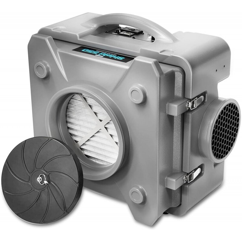 Shield-550 Negative Machine Airbourne Cleaner HEPA Scrubber Water Damage Restoration Equipment Air Purifier, Air Scrubbers