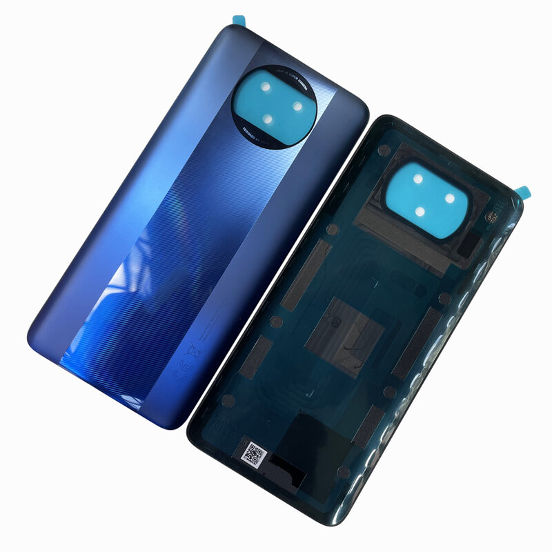Original Zurück Abdeckung Für Xiaomi POCO X3 / X3 NFC / Mi POCO X3 Pro Zurück Batterie Hinten Gehäuse Tür abdeckung Zurück Gehäuse Mit Klebstoff