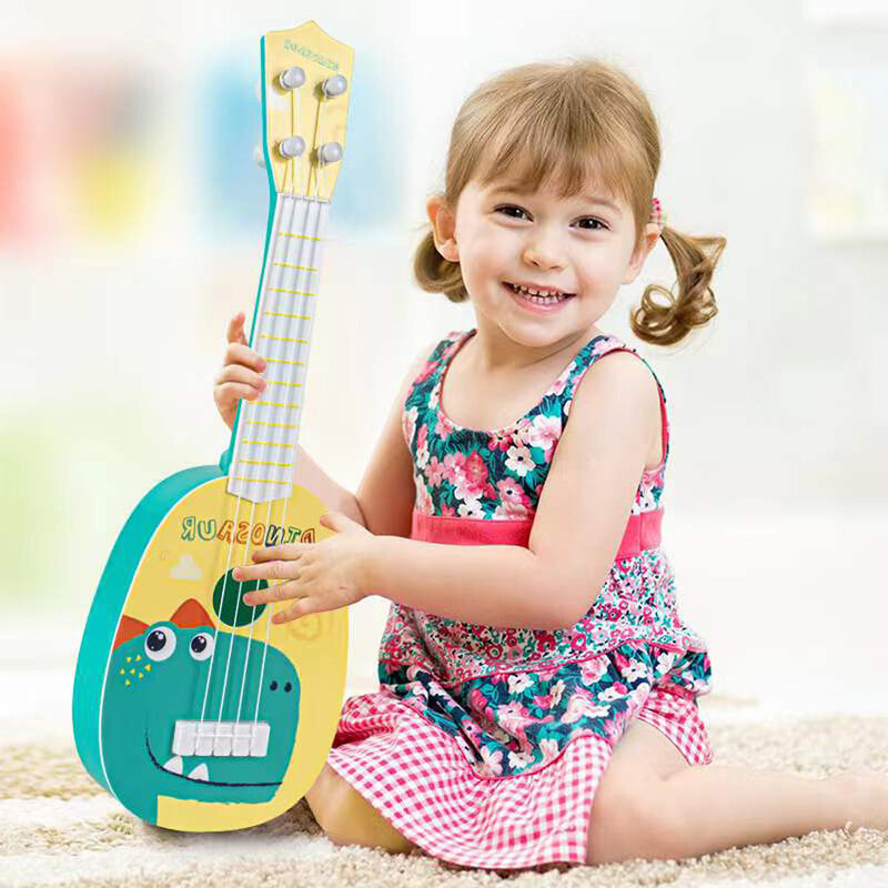 35cm strumento musicale per bambini Ukulele chitarra Mini 4 corde apprendimento precoce musica chitarra giocattolo giocattolo per bambini strumenti musicali regali