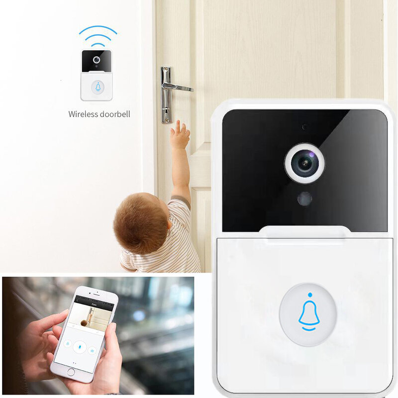 Дверной звонок с защитой от атмосферных воздействий, IP-камера для умного дома, Wi-Fi, наружная, HD, дверной звонок с ночным видением