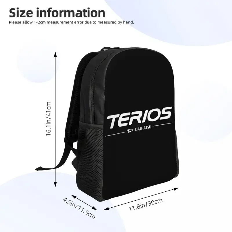 Terios กระเป๋าหนังสือกระเป๋าเดินทางสตรีแล็ปท็อปของผู้ชายกระเป๋านักเรียนเดย์แพ็ค
