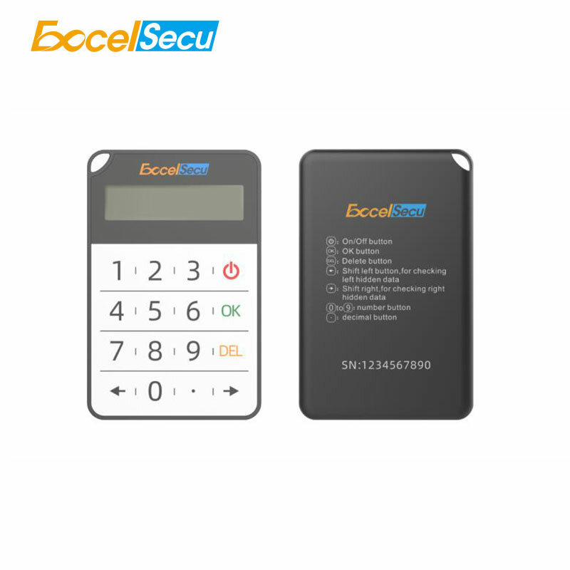 Excelsecu One Time Password Portable And Easy OTP anthentrything Token TOTP/OCRA SHA1/SHA256 protezione PIN Hardware a lunga durata
