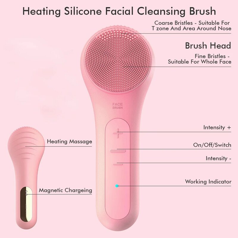 Collezione AliExpress Spazzola per la pulizia del viso sonica dispositivo elettrico impermeabile per la pulizia del viso per una pulizia profonda