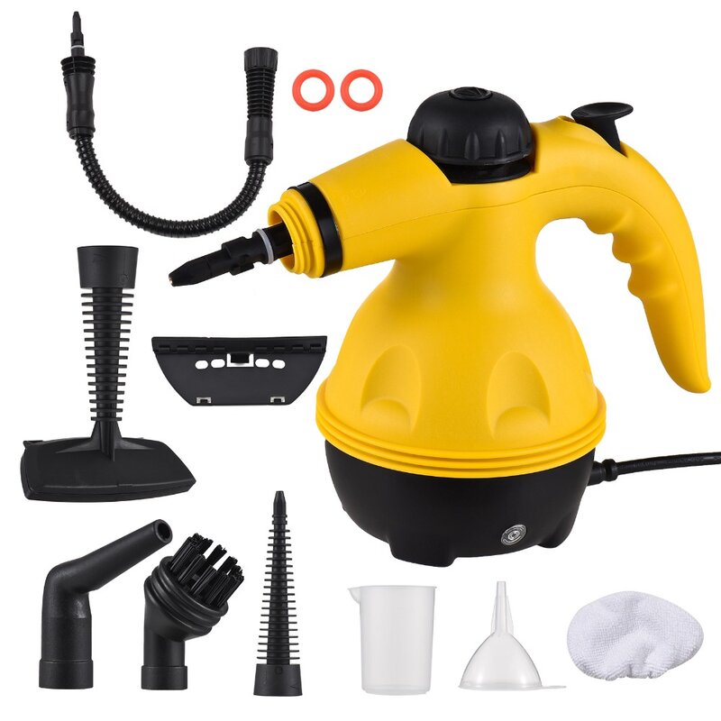 Limpiador de vapor de mano, vaporizador de alta temperatura de 1000W, adecuado para el hogar, cocina, baño, Herramientas de limpieza de automóviles