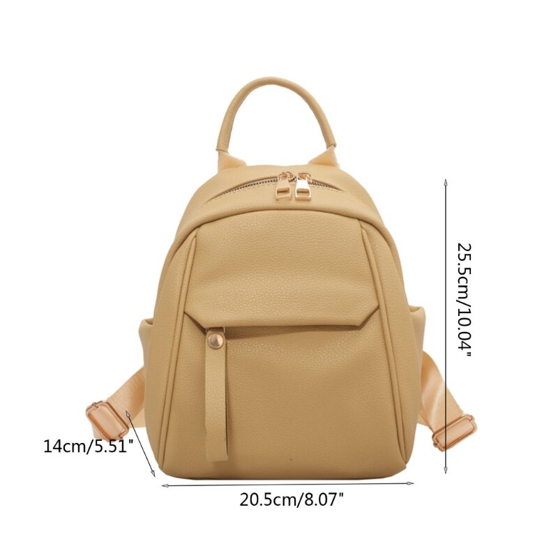 Модный женский рюкзак, мягкие рюкзаки из искусственной кожи, женская маленькая школьная сумка, сумка для книг