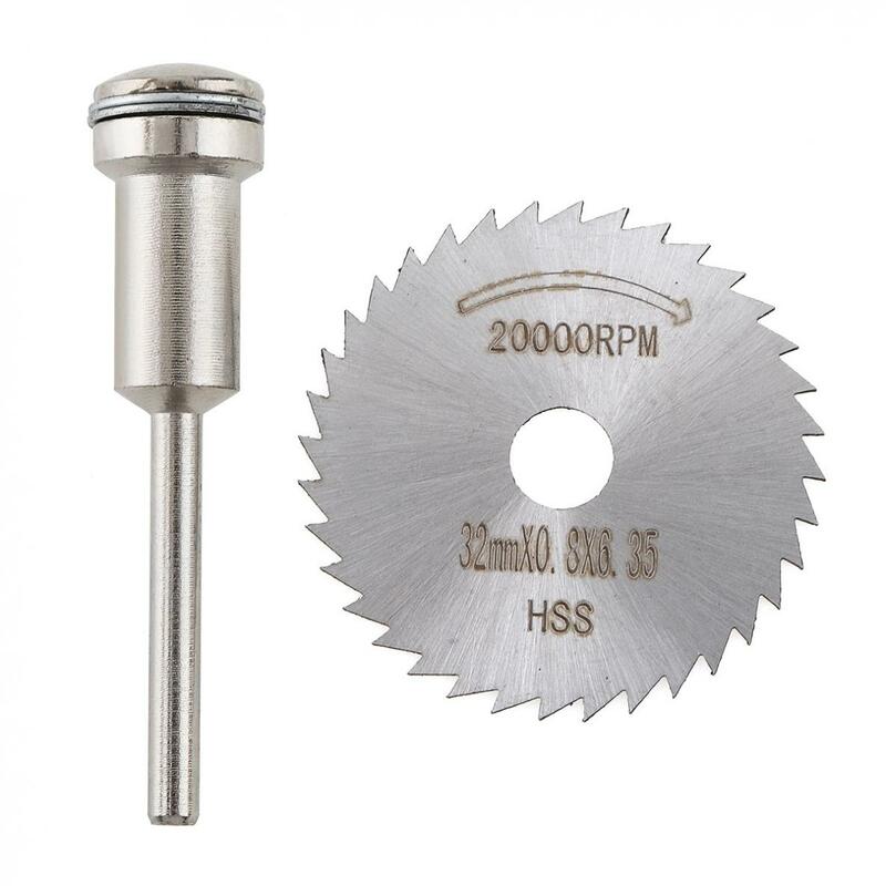32mm HSS Multifunctional Mini Saw Blade Mandrel Cutting Disc Blade and Circular Blade With Connecting Rod for Home DIY Cutting