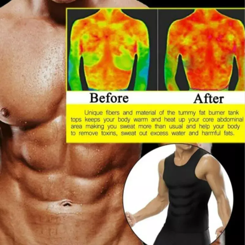 Korset rompi pembentuk tubuh pria, sabuk perut mengurangi pembentuk tubuh pembakar lemak pinggang penurun berat badan