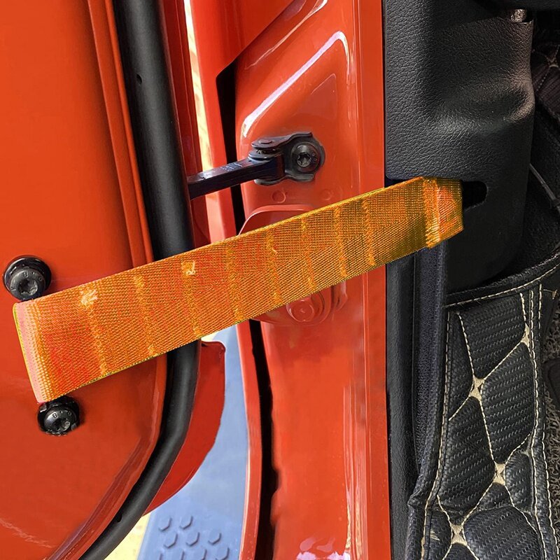 Correa de control limitadora de puerta ajustable, resistente, actualizada, para Jeep Wrangler TJ JK JL, carga de 1000 Lb, 2 piezas