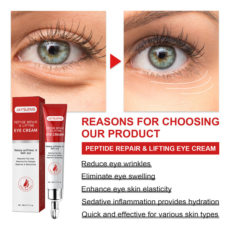 Levantamento Refirmando Eye Cream, remoção de rugas, desvanecer-se Linha Fina, Remover círculos escuros, Eye Bag Hidratante, Clareamento, Anti Aging