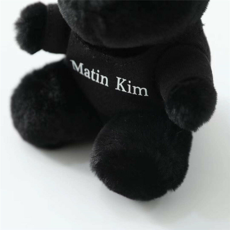 Coelho preto bonito Keychain para meninas, Matin Kim, boneca de pelúcia, pingente mochila, plushies macios, acessórios do presente