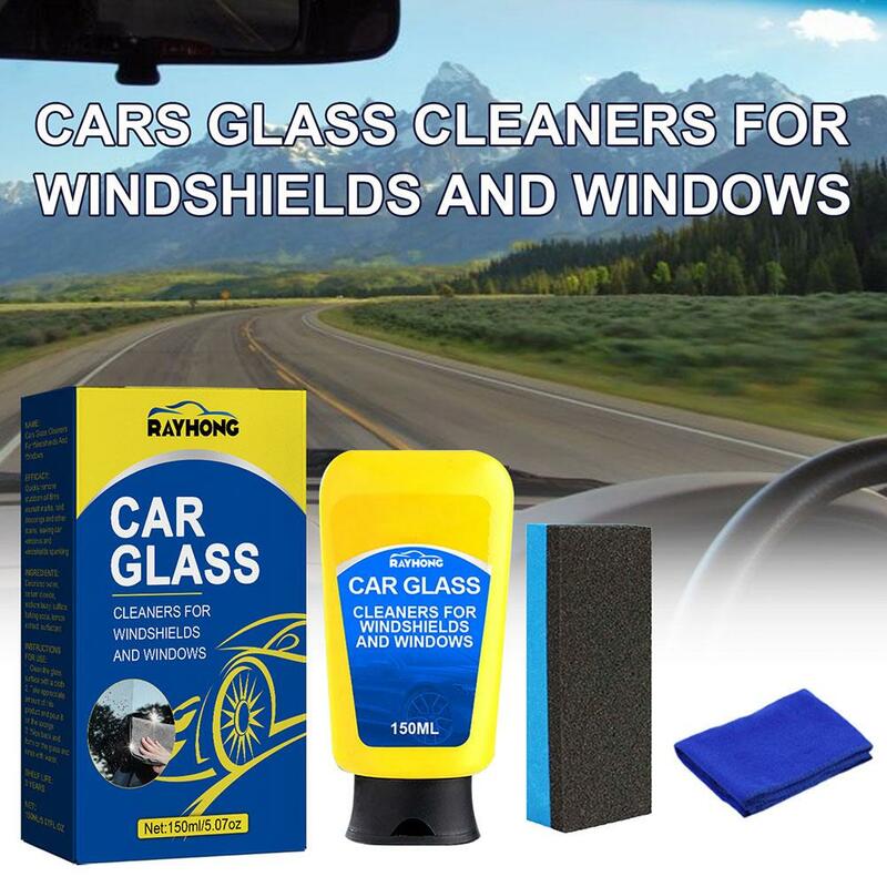 Car Glass Oil Film Remover Automobile Glass Waterproof Coating Agent Water Stain Remover Car Window Windshield Polishing Cleaner
