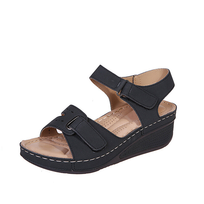 Sandalias suaves con punta abierta para mujer, zapatos sin cordones para caminar, calzado de fiesta, novedad de 2024