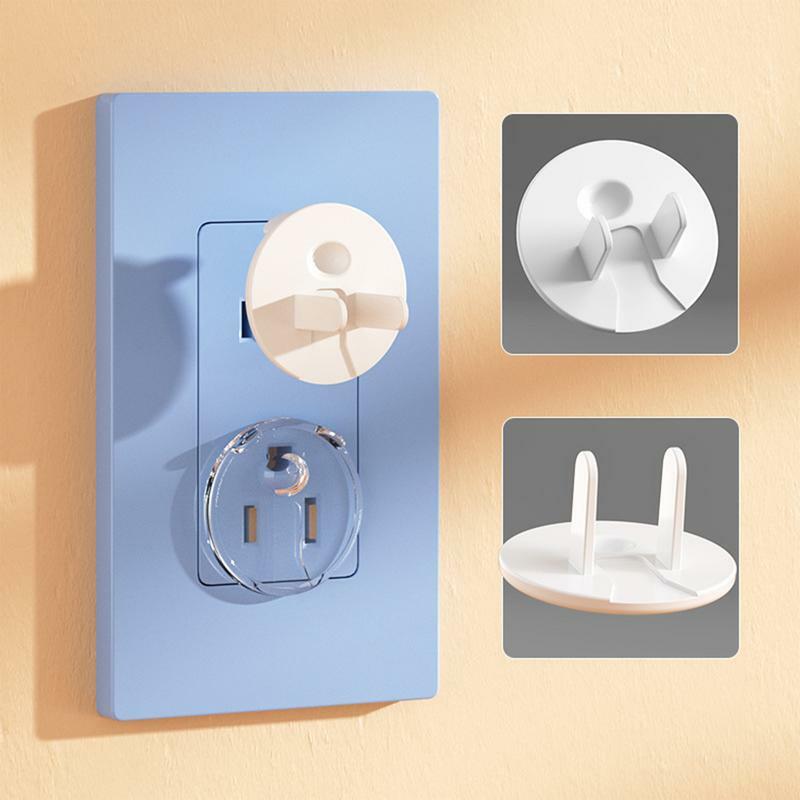 Outlet Plug Covers Baby Safety Plug Socket Caps Child Proofing Shock Protectors Electric Shock Guard For For Us 3-Prong Outlets