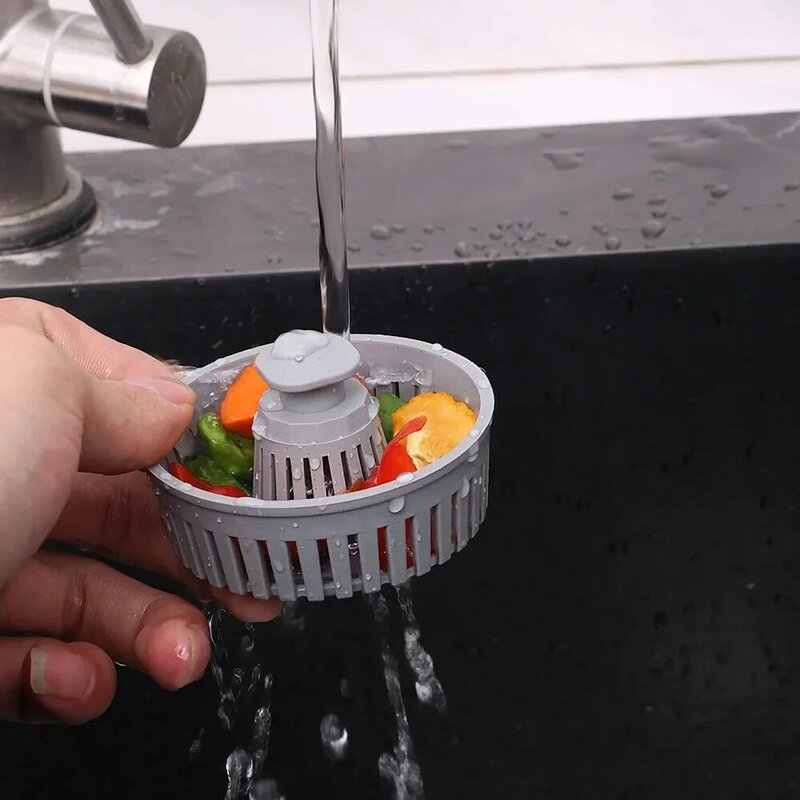 ABS Sink Filter 3 in 1 Pop Up Core Detachable Strainers Drain Basket Kitchen Anti-clogging Sink Stopper Waste Filter Plug Tools
