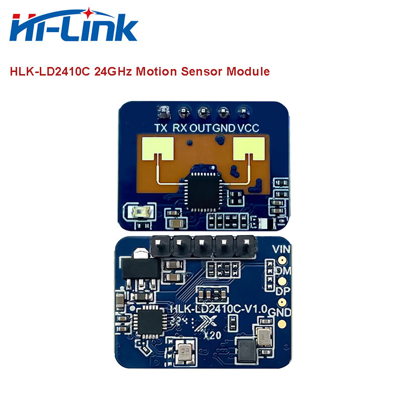 HiLink Pressão Humana e Módulo de Movimento Sensor Radar, Original HLK-LD2410C, 24GHz mmWave, Navio Livre