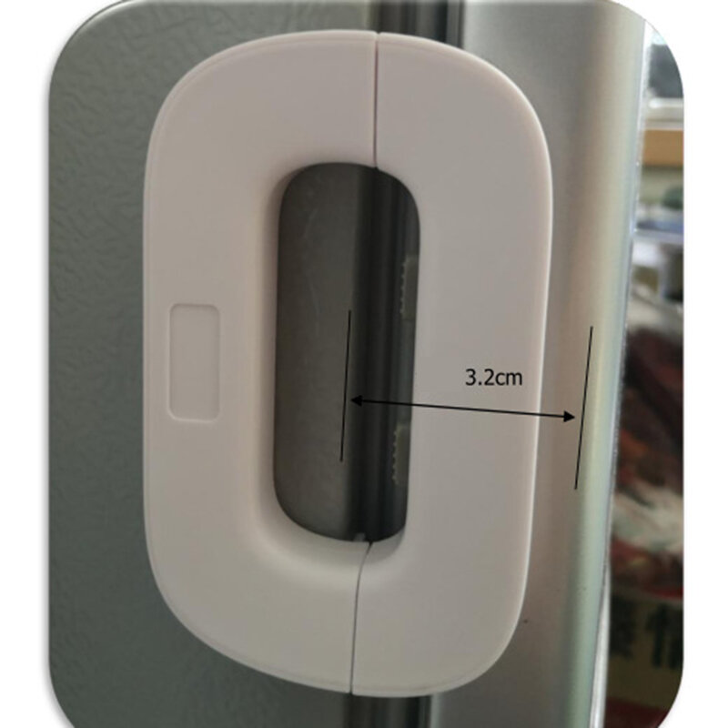 Serratura per frigorifero per uso domestico serratura per porta del congelatore serratura di sicurezza per armadietto per bambini per bambini sicurezza anti-pizzicamento per bambini