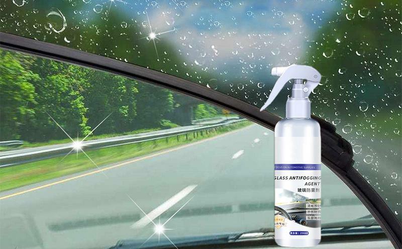 Spray antiniebla para ventana de coche, agente a prueba de lluvia con revestimiento hidrofóbico, protector de viento, limpiador de vidrio para visibilidad y seguridad de conducción