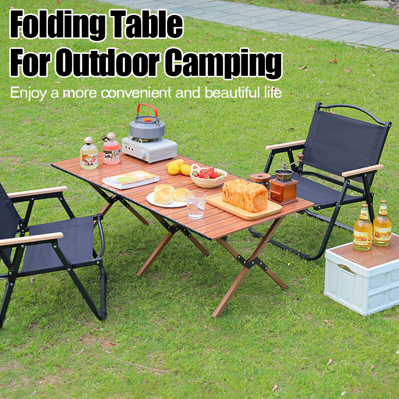 Mesa plegable ligera para exteriores, mesa de Camping portátil, mesa de café y Picnic, bolsa de almacenamiento de cortesía