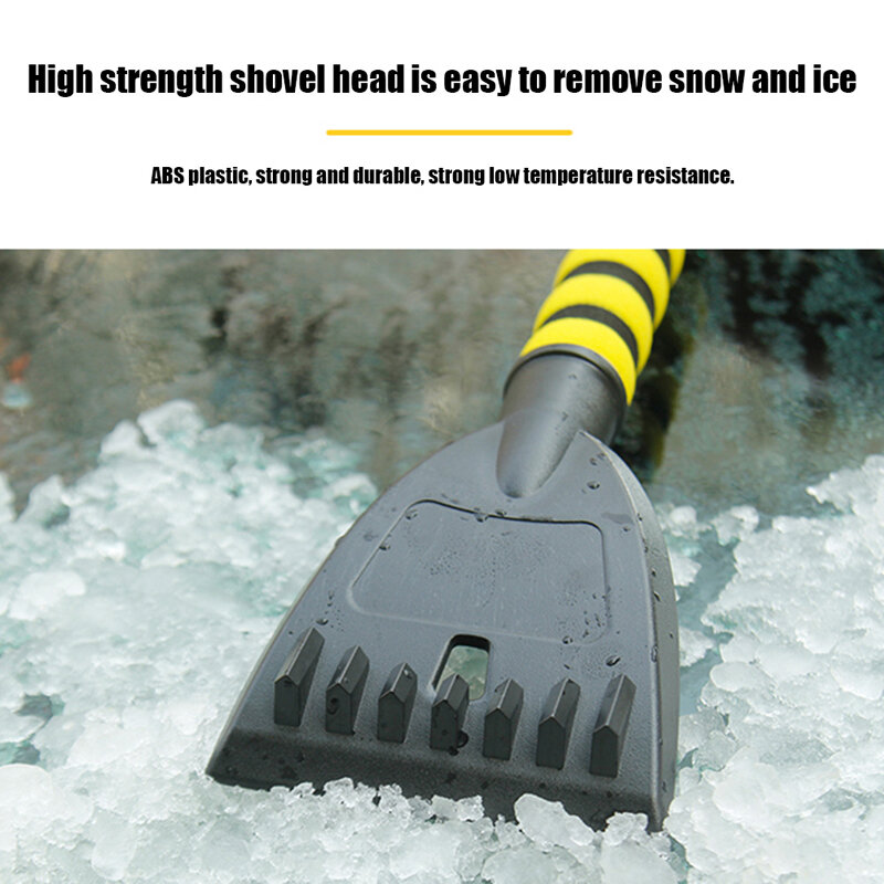 1/2 Pcs 2 In 1 Car Detachable Snow Sweeping Brush Snow Shovel Dusting Brush Winter Glass De-Icing Cleaning Tool