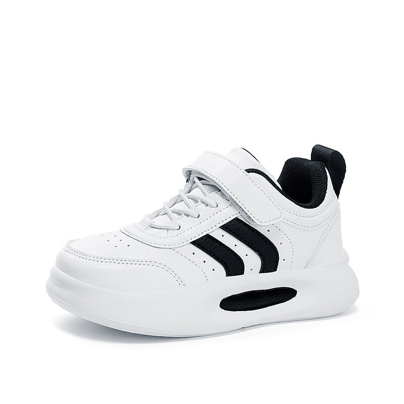 2024 wiosna i jesień nowe buty sportowe chłopcy i dziewczęta mały biały buty wodoodporne buty