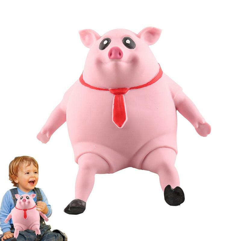 Wyciskana różowa świnka zabawki typu Fidget zabawka dekompresyjna powolne powracanie do kształtu TPR Squishy świnka lalka antystresowa zabawki antystresowe dla dzieci dorosłych