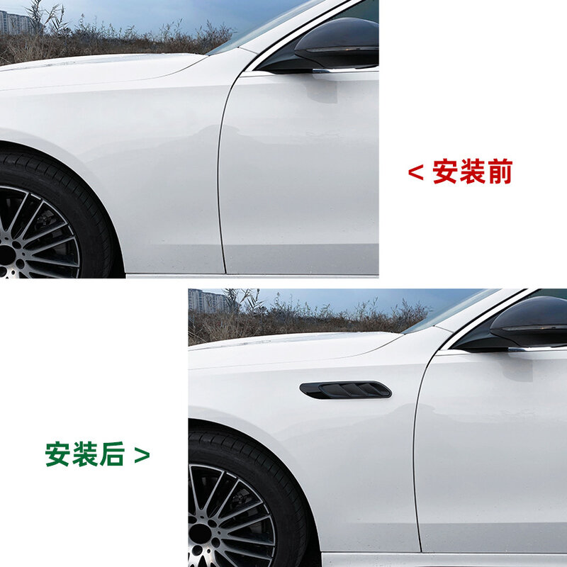 Decorazione del parafango dei pannelli laterali del corpo nero lucido per Mercedes Benz classe C W206 2022 + C200 C260 AMG C63 aggiornamento della copertura dello Spoiler