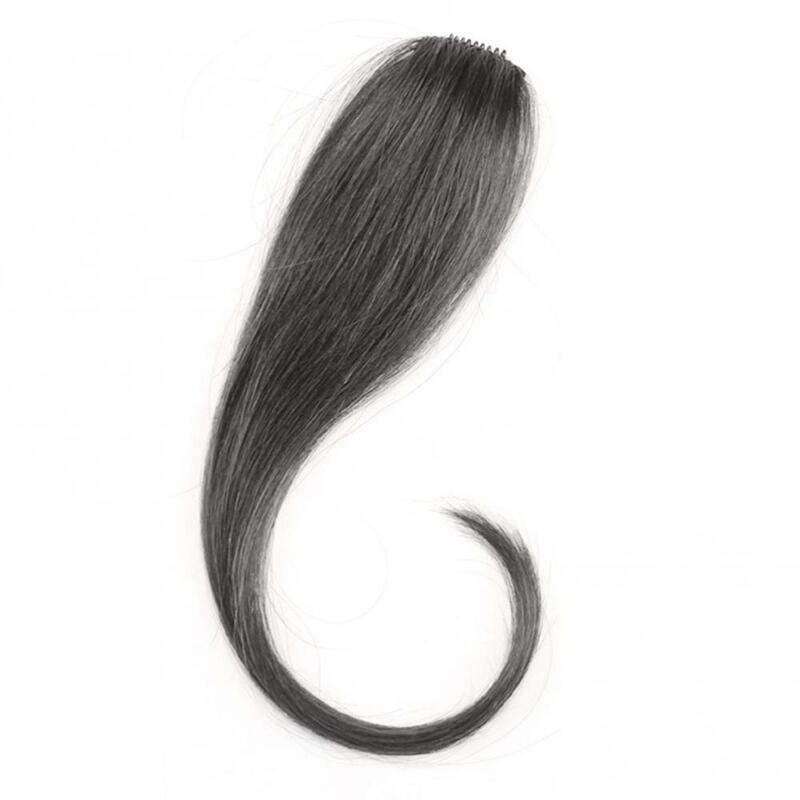 Naturalne włosy Clip In na czole sztuczne frędzle powietrza grzywka peruka kawałek komiczny grzywka niewidzialna peruka frędzle sztuczne włosy do przedłużania włosów