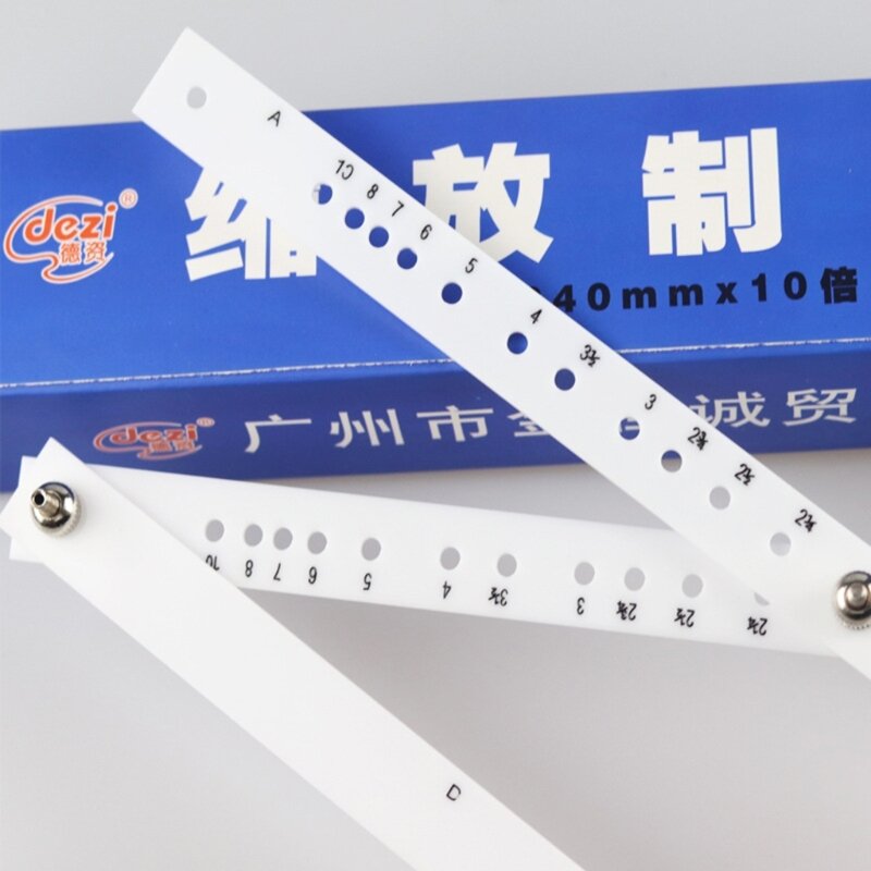 Professional 10x Magnifier Ruler Folding Plastic Ruler Tools Dropship
