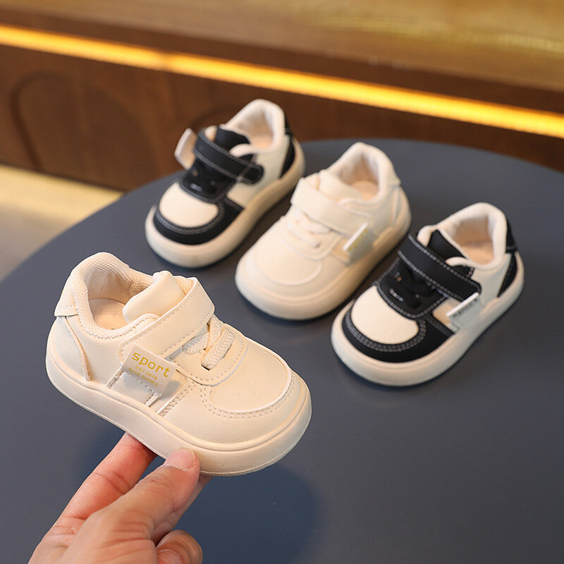 Sepatu olahraga anak laki-laki, sneaker kasual Anti Slip, sol lembut untuk bayi balita laki-laki dan perempuan musim gugur