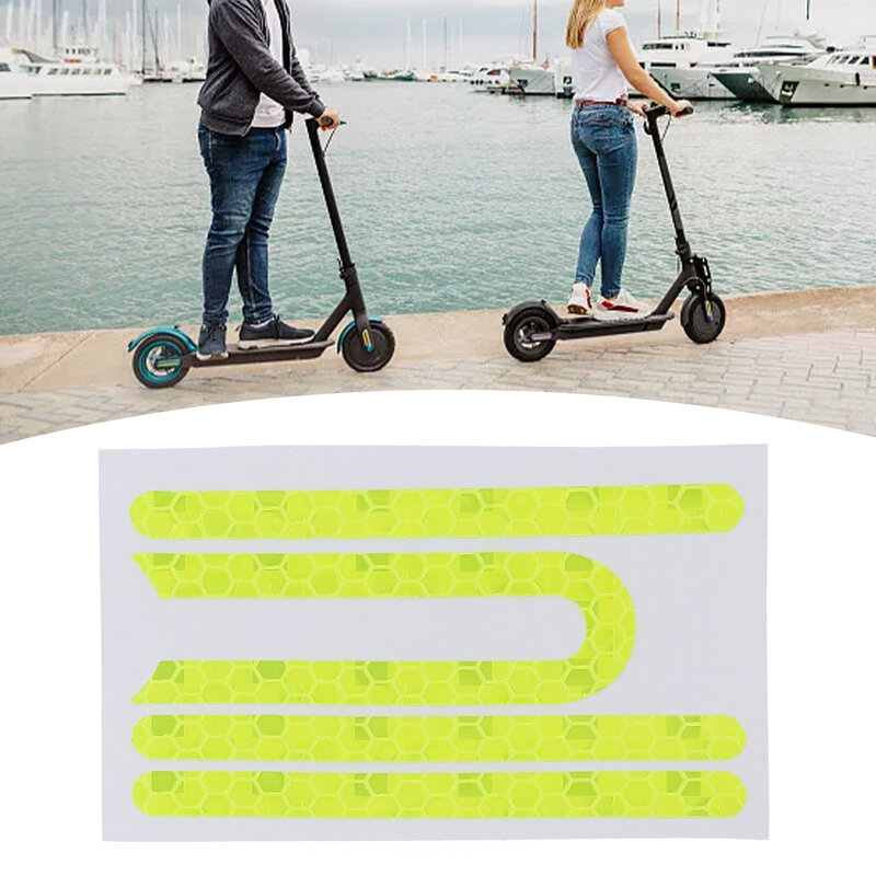 4Pcs/set Scooter Reflective Stickers For M365 Pro Brand New Electric Scooter Reflector Waterproof PVC Scooter Accessories