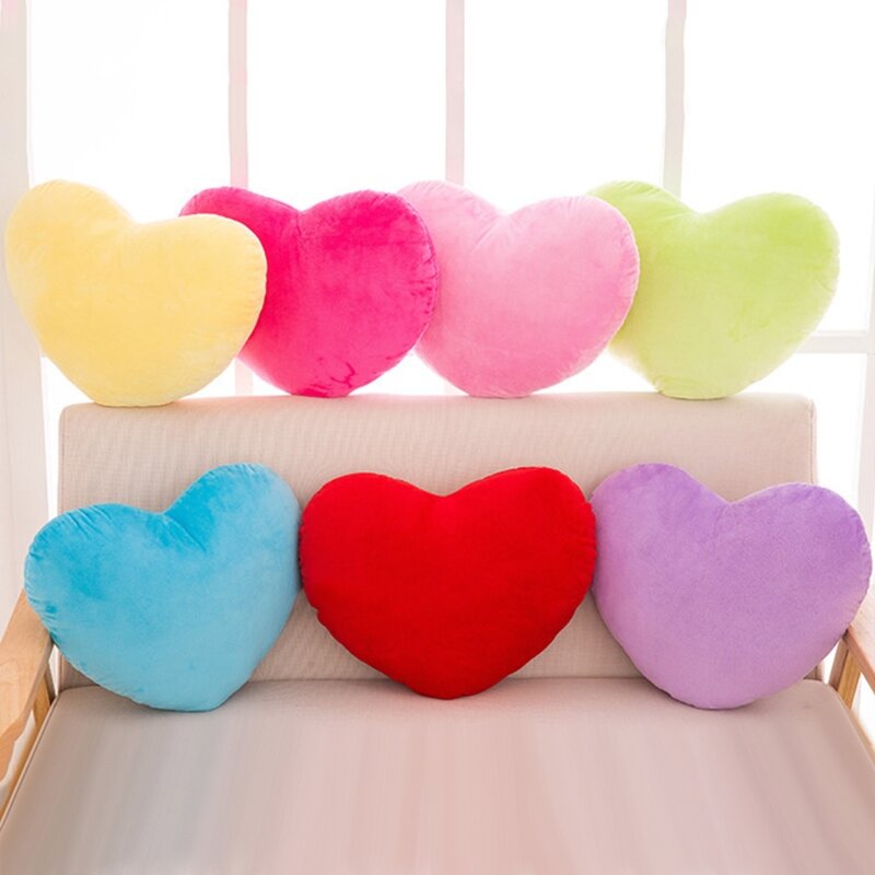 30cm Heart Decorative Throw Pillow PP Cotton Soft for Creative for Doll Lo