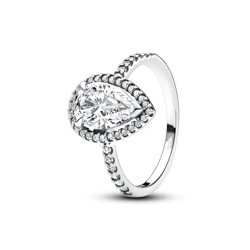 Женское ассиметричное кольцо из серебра 925 пробы, с жемчугом