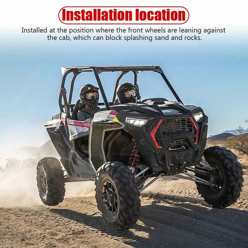 UTV Mud Flaps Kit Front Fender Flares Cover Mud Guards For Polaris RZR XP 4 1000 Turbo 900 Trail S Accessories 2014-24 #2881985