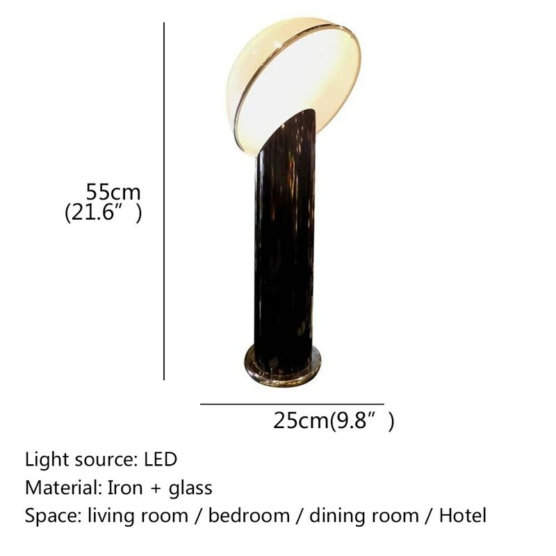Lampe LED de Bureau en Verre au Design Créatif, Luminaire Décoratif d'Nik, Style Nordique Moderne, Idéal pour un Hôtel