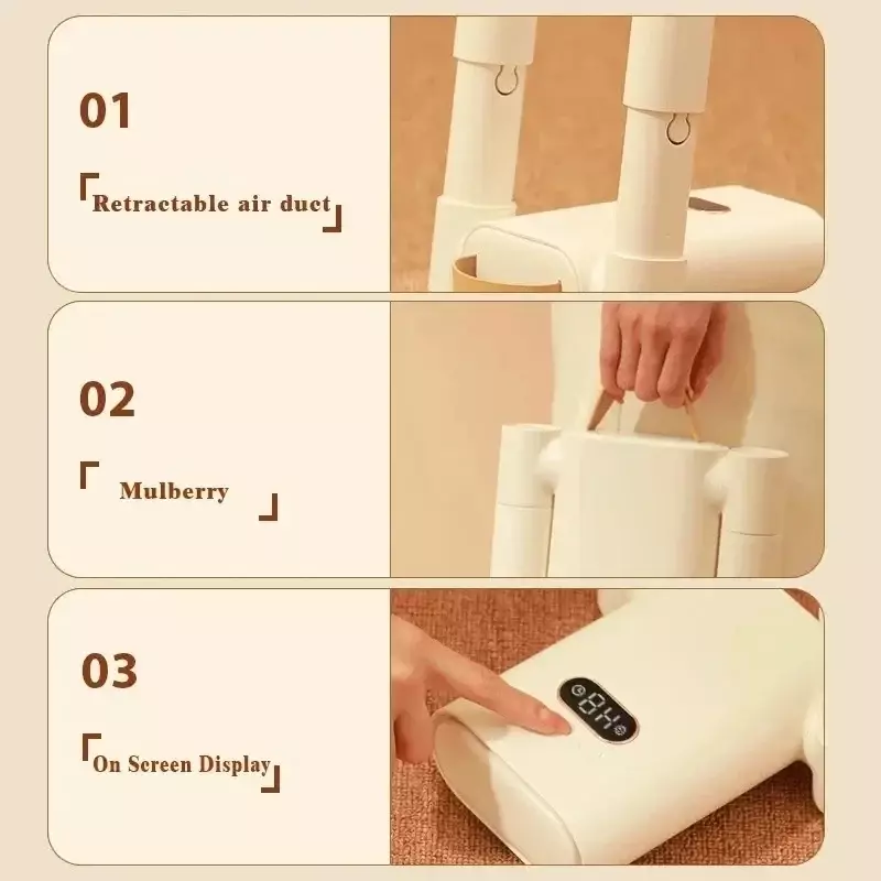New Intelligent Shoes Dryer Fast Drying UV Sterilizing Timed Retractable Shoe Dryer Household Dry Wet Dryer Foot Warmer