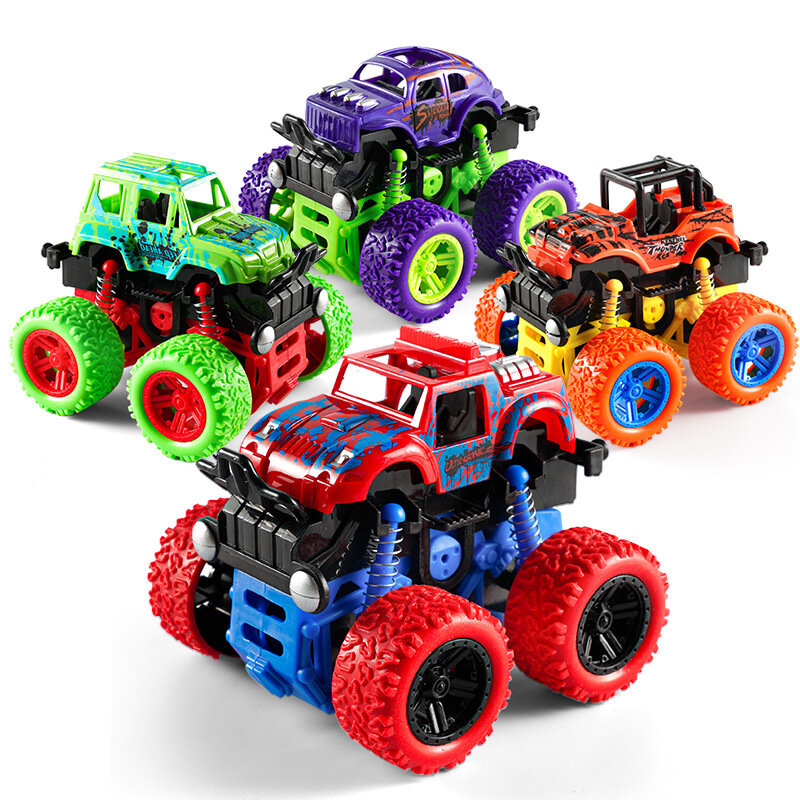 Creative Kids Inertia Off-road Vehicle Simulation Stunt Resistant Fall Car Toy Children Boy Puzzlel Funny Birthday Gifts Toys