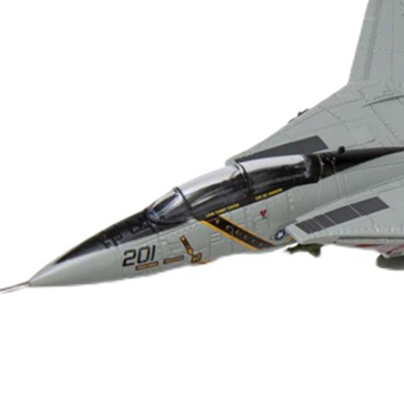 다이캐스트 미국 F-14 군사 전투 항공기, 합금 및 플라스틱 모델, 장난감 선물 수집 시뮬레이션, 1:144 체중계